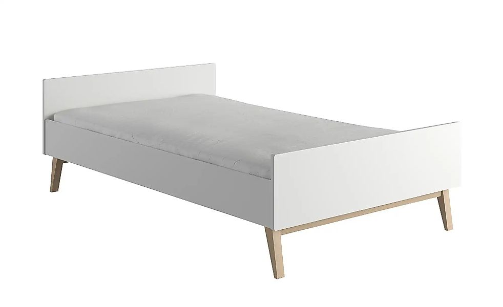 Bett   Swing ¦ weiß ¦ Maße (cm): B: 125 H: 64,5 Betten > Bettgestelle - Höf günstig online kaufen