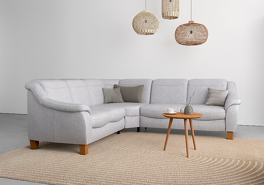 Home affaire Ecksofa "Caldera L-Form" Federkern, wahlweise mit Kopfteilvers günstig online kaufen