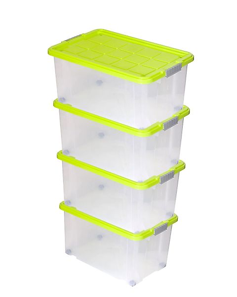 BigDean Aufbewahrungsbox 4 Stück Eurobox mit günstig online kaufen
