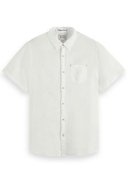 Scotch & Soda Kurzarmhemd Hemd Kurzärmliges Leinenshirt mit Knopfleiste und günstig online kaufen