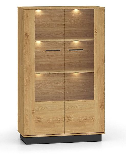 Feldmann-Wohnen Vitrine Modesto (mit Türen, mit Einlegeböden, 1-St., modern günstig online kaufen