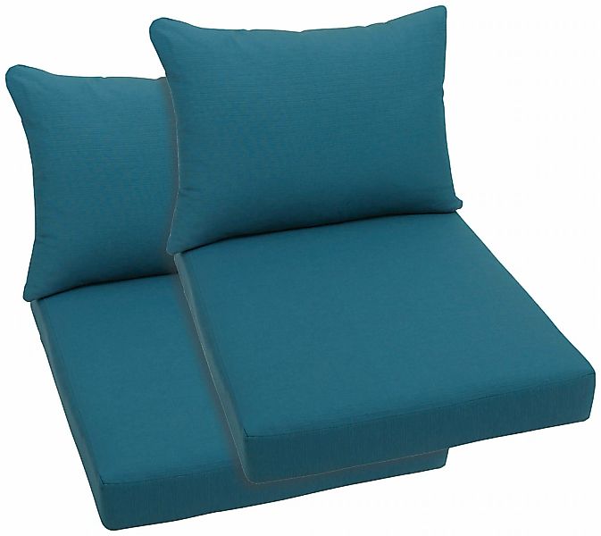 GO-DE Palettenkissen 60x80 cm, 12 cm gepolstert, 2 Sitz- und 2 Rückenkissen günstig online kaufen