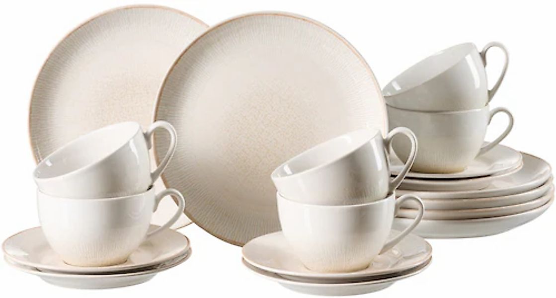 Ritzenhoff & Breker Kaffeeservice »Cara«, (Set, 18 tlg.), aus Steinzeug für günstig online kaufen