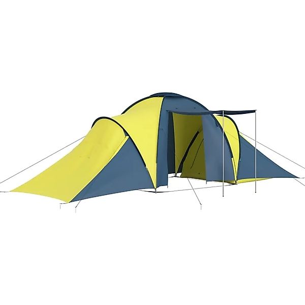 vidaXL Campingzelt 6 Personen Blau und Gelb 93185 günstig online kaufen