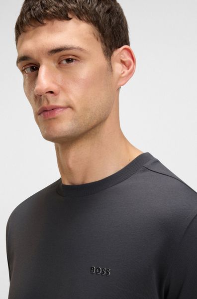 BOSS GREEN Rundhalsshirt Tee mit gummiertem günstig online kaufen