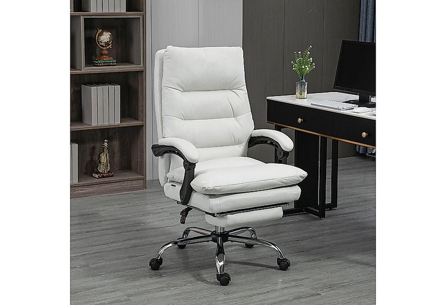 Vinsetto Schreibtischstuhl Bürostuhl mit Liegefunktion, Massagesessel (Chef günstig online kaufen