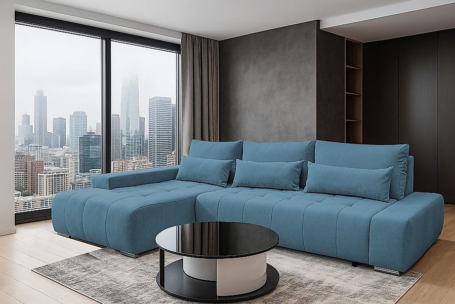 storez24 Ecksofa Kelly, mit Bettkasten und Schlaffunktion, L-Form, bequem günstig online kaufen