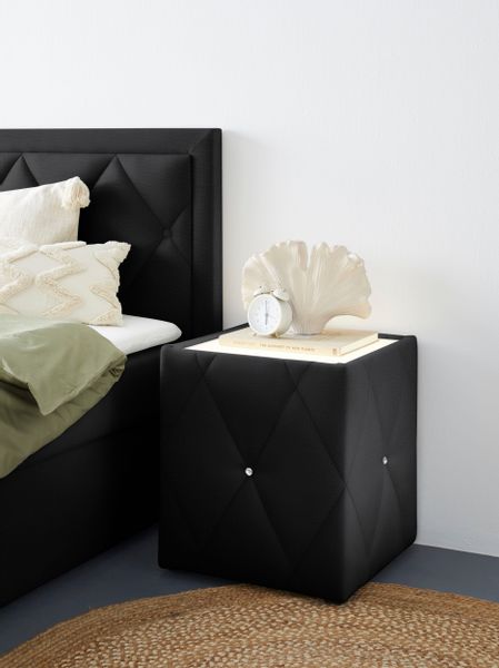 Leonique Nachttisch Alfie, mit Beleuchtung und günstig online kaufen