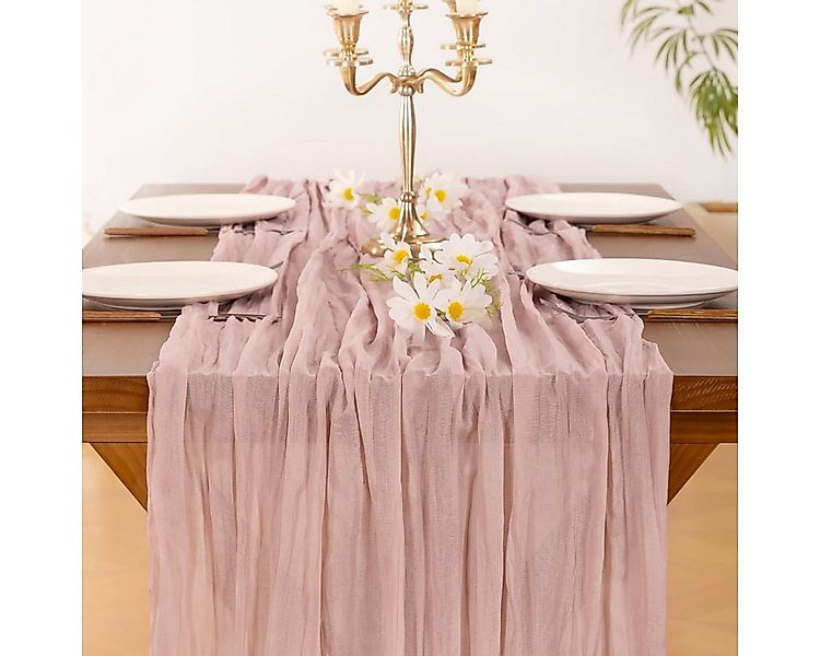 Montegoni Tischläufer RomSeihtuch Tischläufer lang Boho (Rustikaler Gazeant günstig online kaufen