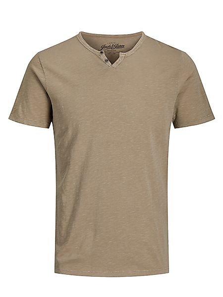 Jack & Jones T-Shirt "JJESPLIT NECK TEE SS NOOS" mit V-Ausschnitt günstig online kaufen