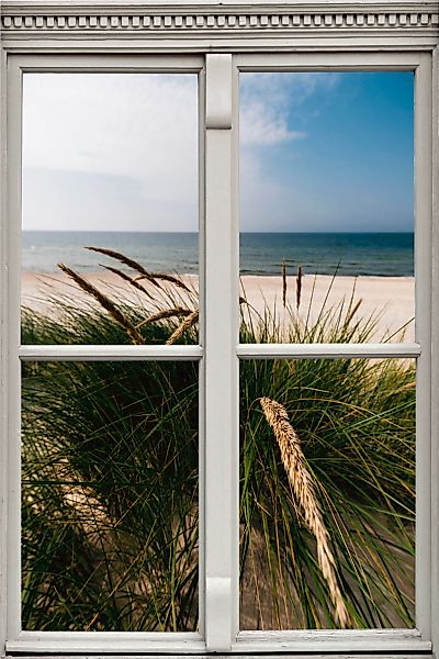 queence Wandsticker "Strand", Wandsticker, Wandbild, selbstklebend, 3D, Fen günstig online kaufen