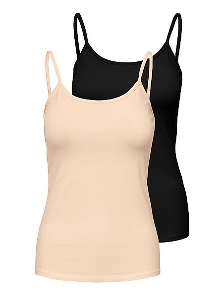 ONLY Spaghettitop ONLLOVE – Spaghettitops im Doppelpack mit elastischem Tra günstig online kaufen