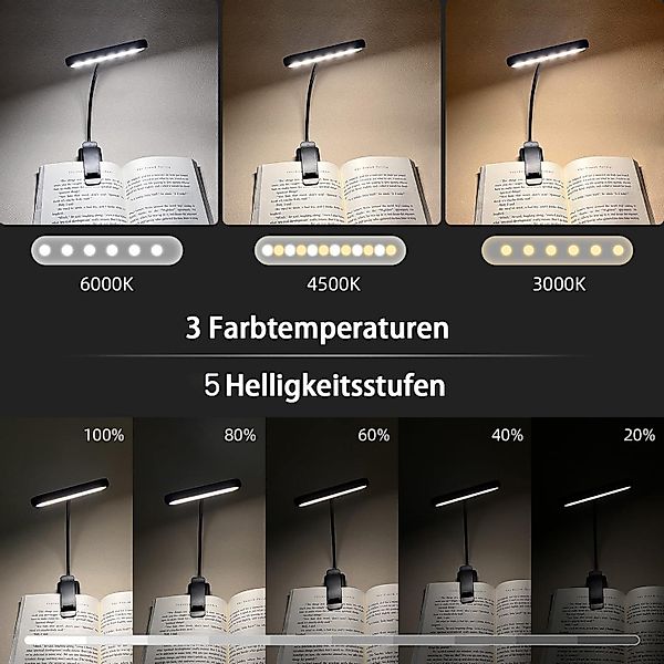 RWEUOQ LED Klemmtischleuchte LED Klemmtischleuchte LED-Mini-Clip-Licht, günstig online kaufen