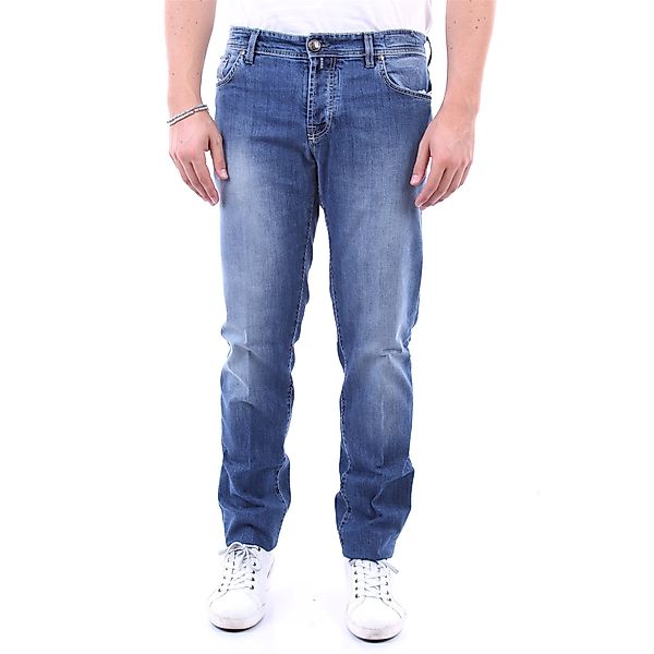 LUIGI BORRELLI NAPOLI schlank Herren Blue Jeans günstig online kaufen