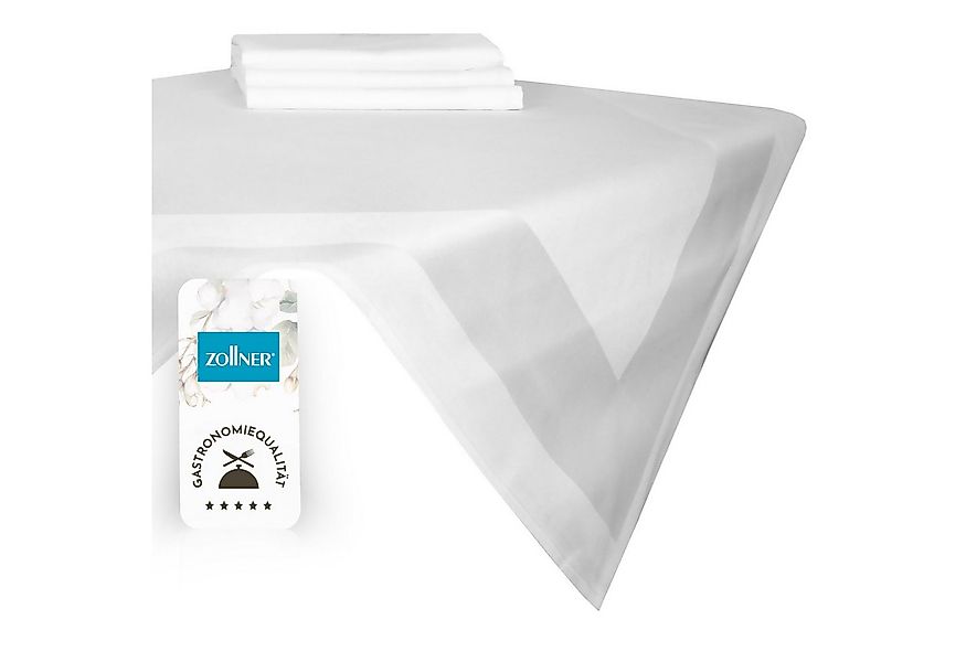 ZOLLNER Tischdecke (4-tlg), 80 x 80 cm, 100% Baumwolle, Vollzwirn, vom Hote günstig online kaufen