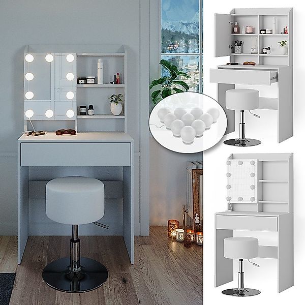 Vicco Schminktisch Laura, Weiß, 70 cm günstig online kaufen