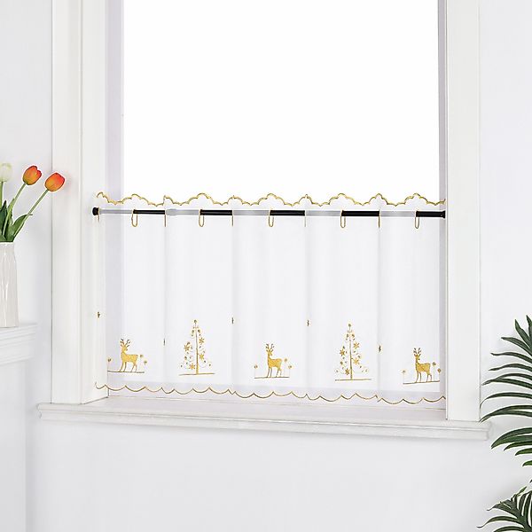 Joyswahl Scheibengardine (1 St), Stangendurchzug, transparent, günstig online kaufen