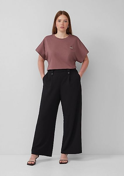 QS Chinos Hose Crêpe-Hose im Relaxed günstig online kaufen