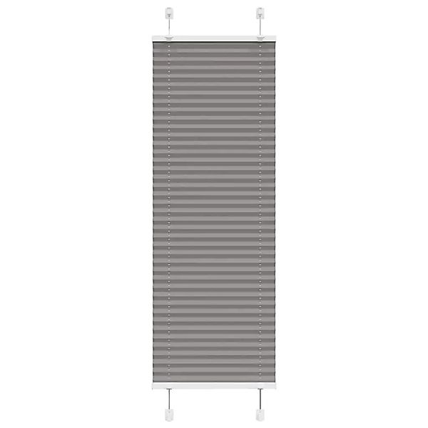 vidaXL Plissee Anthrazit 45x150 cm Stoffbreite 44,4 cm Polyester 4015081 günstig online kaufen