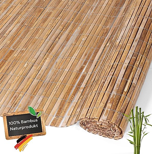Coradoma Sichtschutzelement Bambusmatte Sichtschutz Zaun aus günstig online kaufen