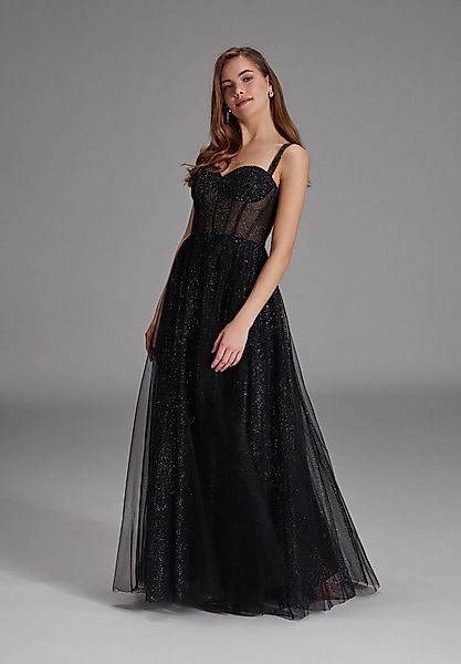 Hey Kyla Abendkleid - Tüllrobe mit Schimmereffekt A-Linie günstig online kaufen