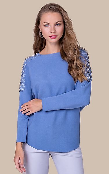 Passioni Strickpullover Lässiger Pullover mit markanter günstig online kaufen