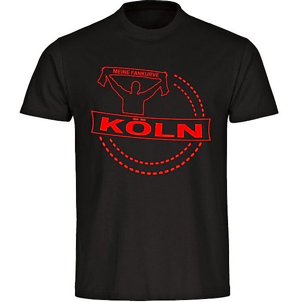 multifanshop T-Shirt Herren Köln - Meine Fankurve - Männer günstig online kaufen