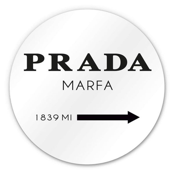 K&L Wall Art Alu-Dibond-Druck Metallposter Prada günstig online kaufen