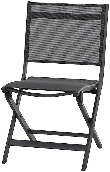 Siena Garden Klappstuhl Tesoro Alu 68 cm x 51 cm x 86 cm Anthrazit Matt günstig online kaufen