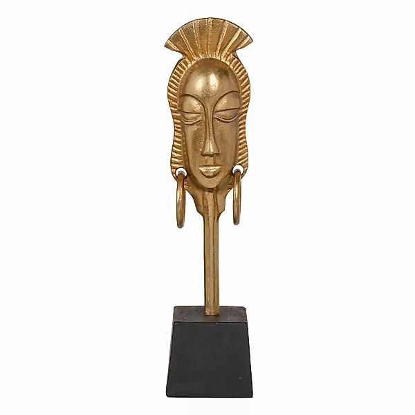 Deko-figur 11 X 10,5 X 46 Cm Schwarz Gold Afrikanerin günstig online kaufen