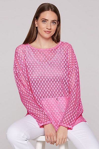 SOCCX Sweatshirt SOCCX Sweatshirt mit Lochmuster in Floral Pink (1-tlg) Nic günstig online kaufen