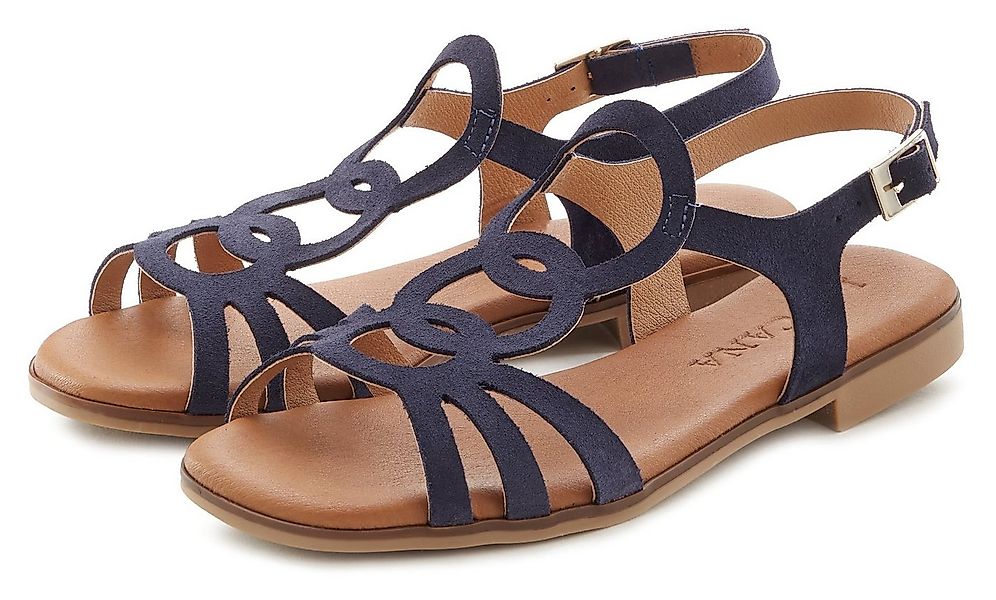 LASCANA Sommerschuh Sandale aus hochwertigem Leder, Sandalette, Sommerschuh günstig online kaufen