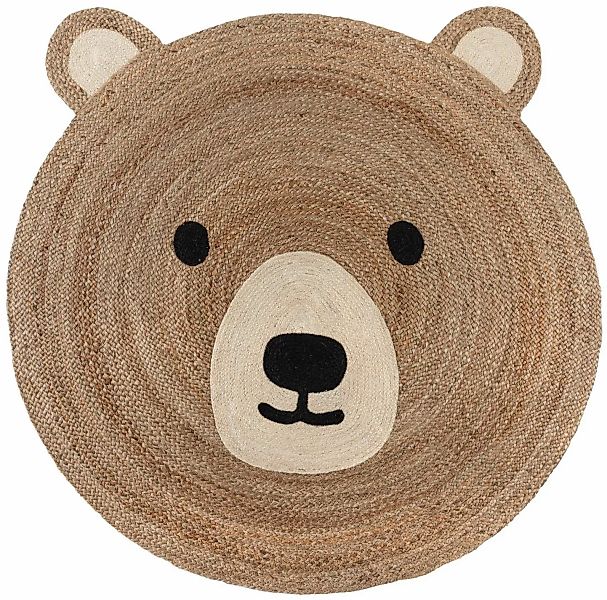 FLAIR RUGS Teppich »Jute Kinder«, rund, 5 mm Höhe, Kinder Naturfaser Teppic günstig online kaufen