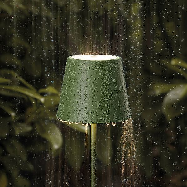 LED-Akkutischlampe Nuindie, USB-C, tannengrün, IP54, dimmbar günstig online kaufen