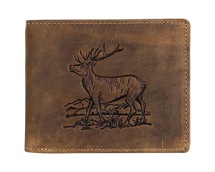 Greenburry Geldbörse Vintage Herren Leder Geldbörse Portemonnaie 1796-Stag- günstig online kaufen
