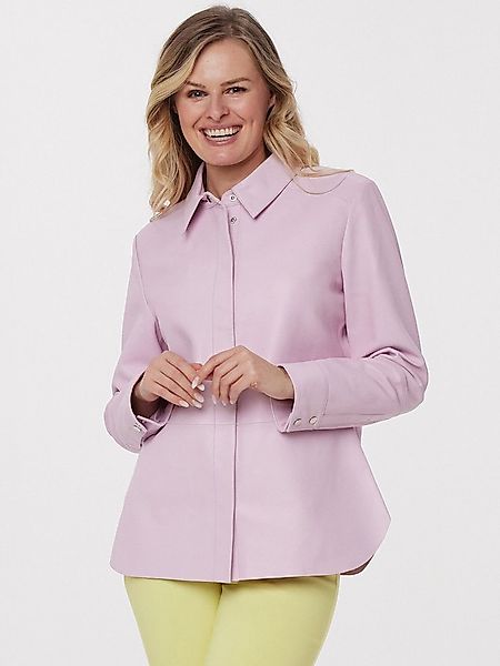 MIALUSSO Hemdjacke Lederhemd mit Druckknopf mit Druckknopf günstig online kaufen