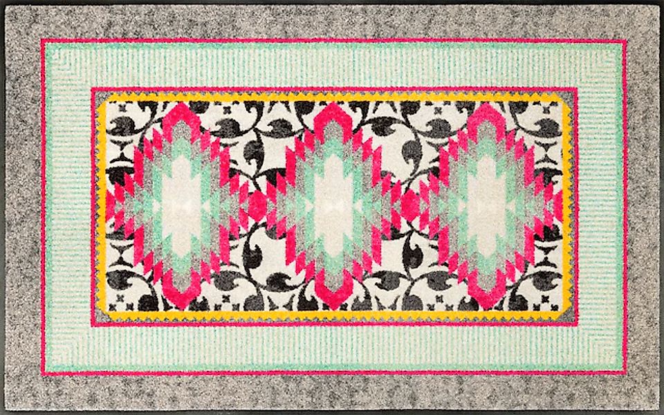 wash+dry by Kleen-Tex Fußmatte »Tribal Pop«, rechteckig, 7 mm Höhe, auch al günstig online kaufen