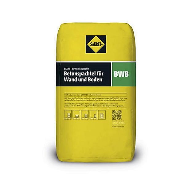 Sakret Beton SAKRET Betonspachtel für Wand und Boden BWB 25 kg günstig online kaufen