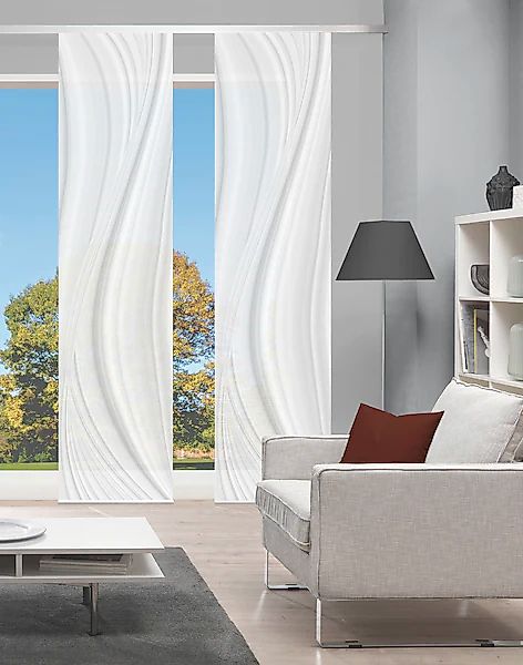 Vision S Schiebegardine »LAURINA 2er SET« Paneelwagen 2 Stk. tlg. Schiebevo günstig online kaufen