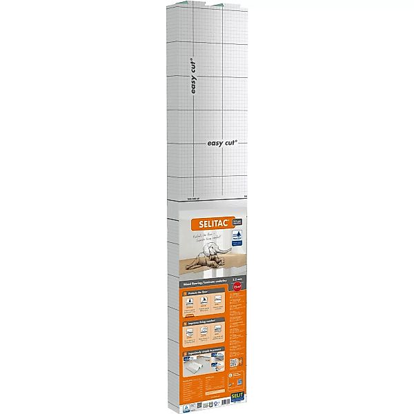 Selitac® Faltplatte AquaStop 2,2 mm Parkett-Laminatunterlage 15 m² günstig online kaufen