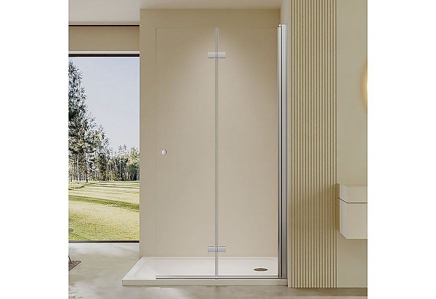 AmuseVera Walk-in-Dusche Duschwand Duschabtrennung Glaswand Faltwand Glas, günstig online kaufen