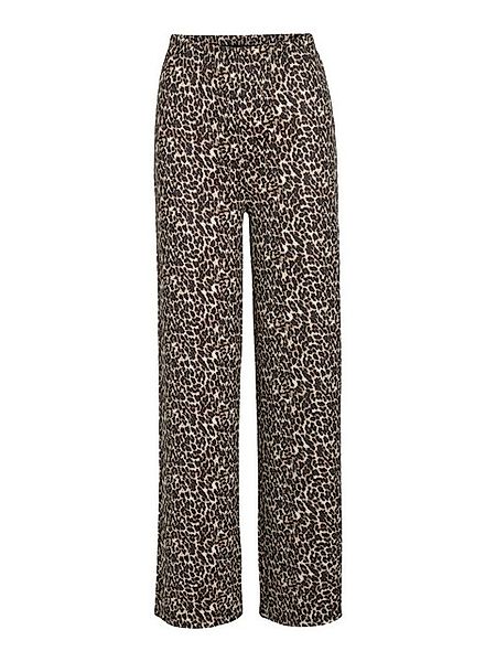 Vila Stoffhose Modisches Leopardenmuster mit weitem Beinschnitt VIPIA HW WI günstig online kaufen