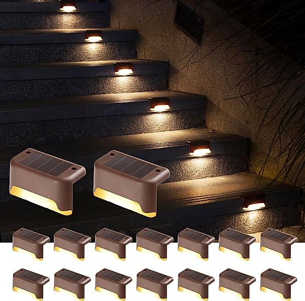 GIGALUMI LED Solarleuchte Solarlampen 16er Set LED Außenleuchten für Garten günstig online kaufen