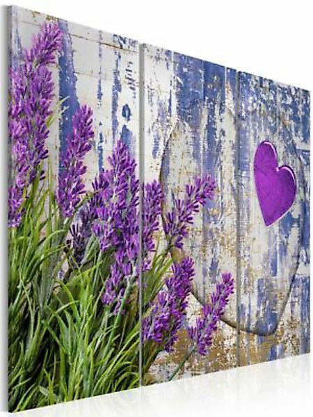 artgeist Wandbild Lavendelfeld mehrfarbig Gr. 60 x 40 günstig online kaufen