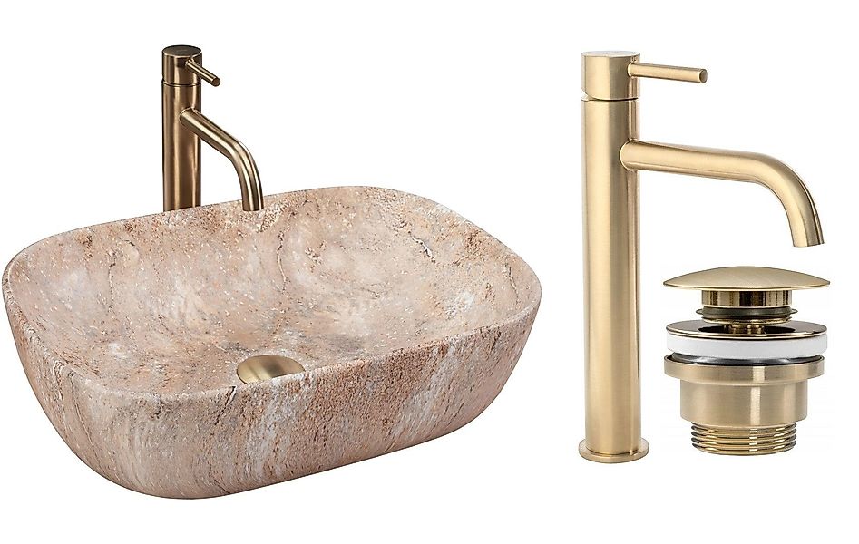 GTM Design Aufsatzwaschbecken BELINDA Modern Waschbeckenm günstig online kaufen