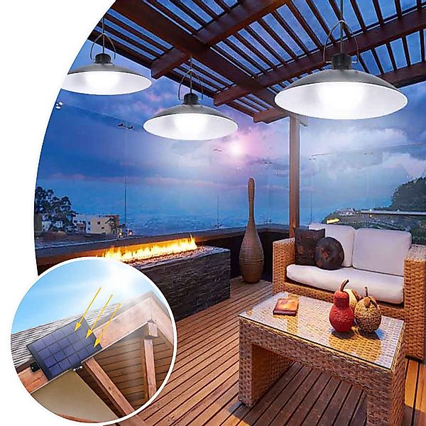 MUPOO LED Solarleuchte Solar Hängelampen 1/2/3/4 günstig online kaufen