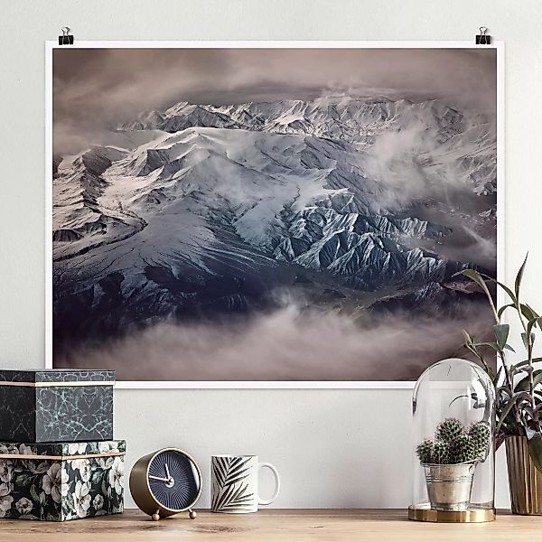 Poster - Querformat Berge von Tibet günstig online kaufen