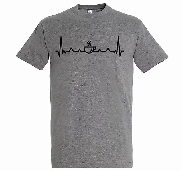 Youth Designz Print-Shirt Herren T-Shirt Heartbeat Kaffee mit lustigem Logo günstig online kaufen