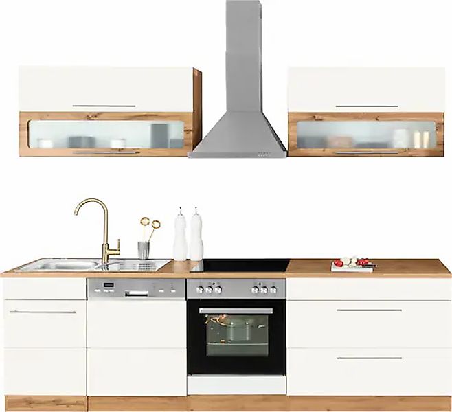 KOCHSTATION Küchenzeile »KS-Wien« Breite 270 cm, wahlweise mit E-Geräten günstig online kaufen