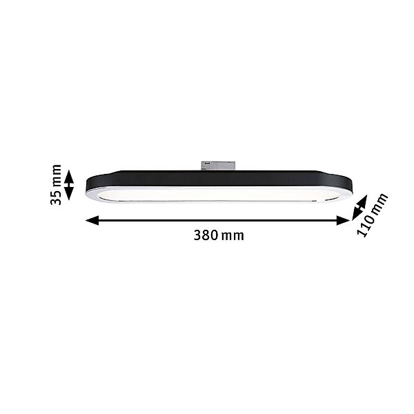 Paulmann Schienensystem-Leuchten »URail Panel Loop 480lm 7W 2700K 230V Chro günstig online kaufen
